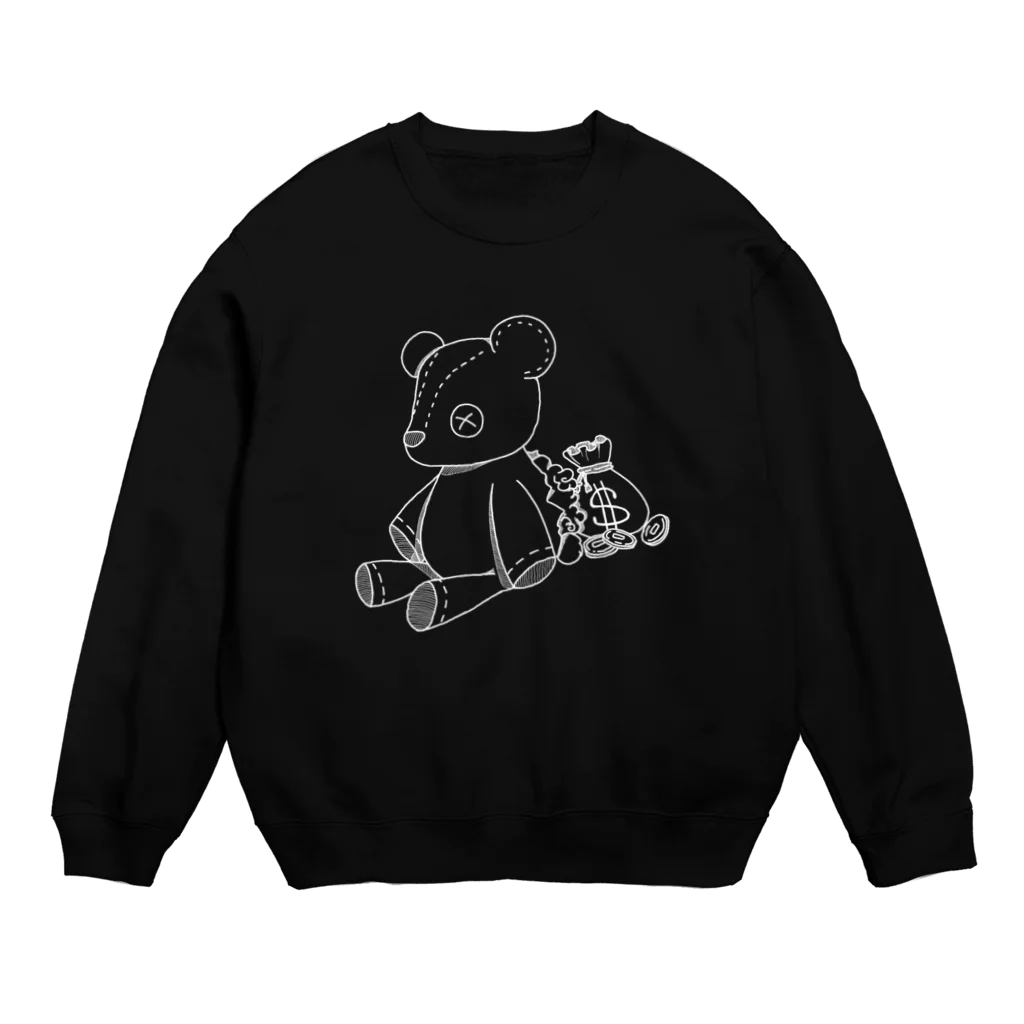 closewolfのてでぃ-カクシゴト- 白 Crew Neck Sweatshirt