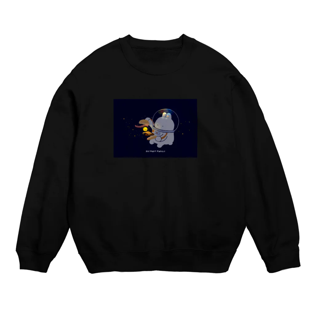 ヨミミの宇宙SHOPのお月様バーガー Crew Neck Sweatshirt