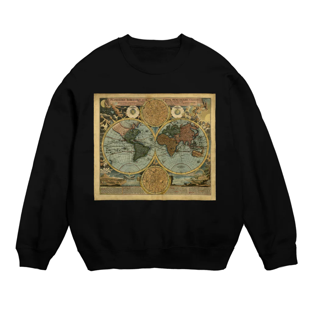 せれさのせかいのアンティーク地図 Crew Neck Sweatshirt