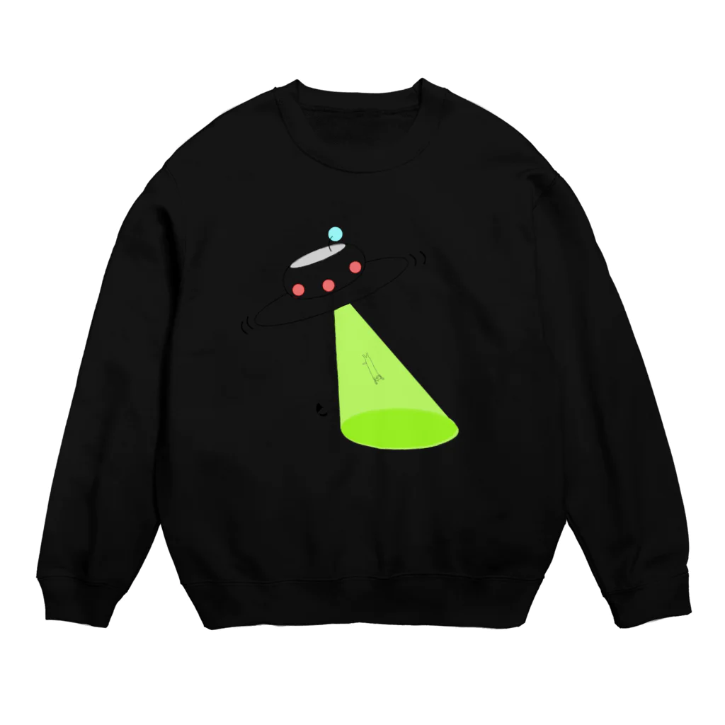 鳥とアンブレラのUFO/キャットルミューティレーション Crew Neck Sweatshirt