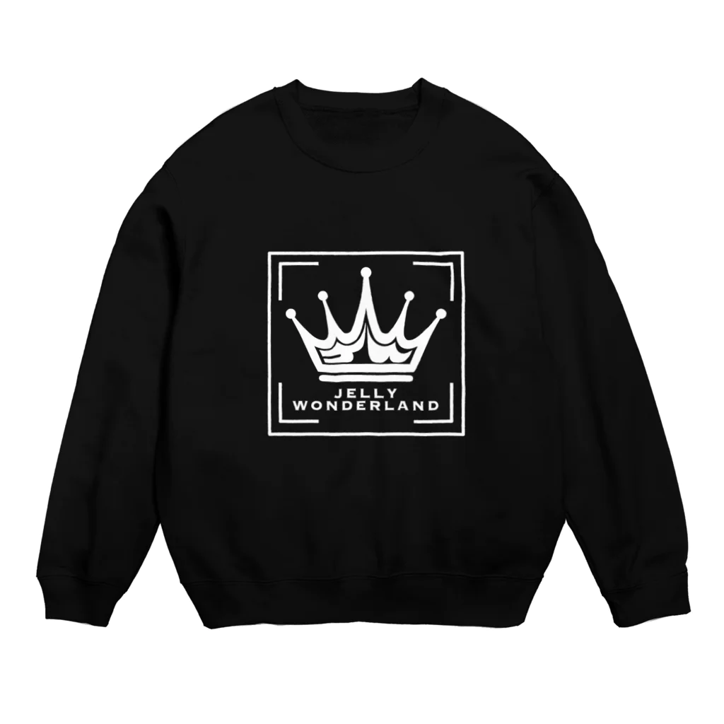 【公式】JELLY WONDERLAND【ショップ】のロゴ【ホワイト】 Crew Neck Sweatshirt