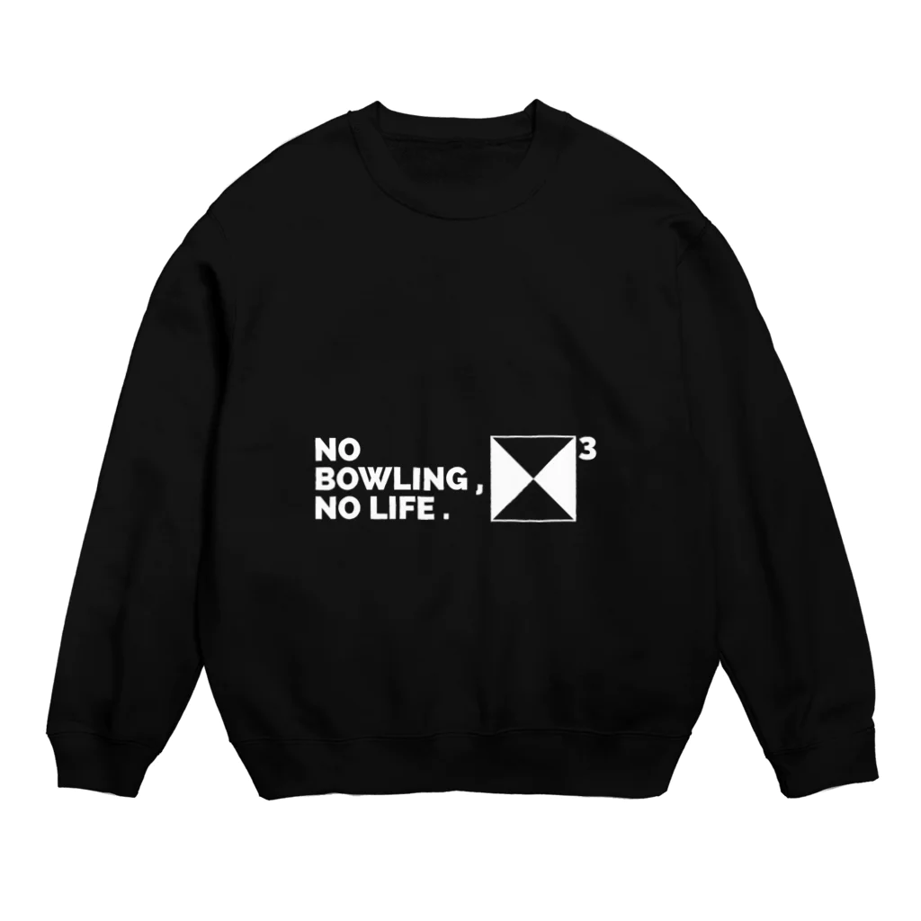 tomo_BOWLINGのNO BOWLING , NO LIFE .　ホワイト Crew Neck Sweatshirt