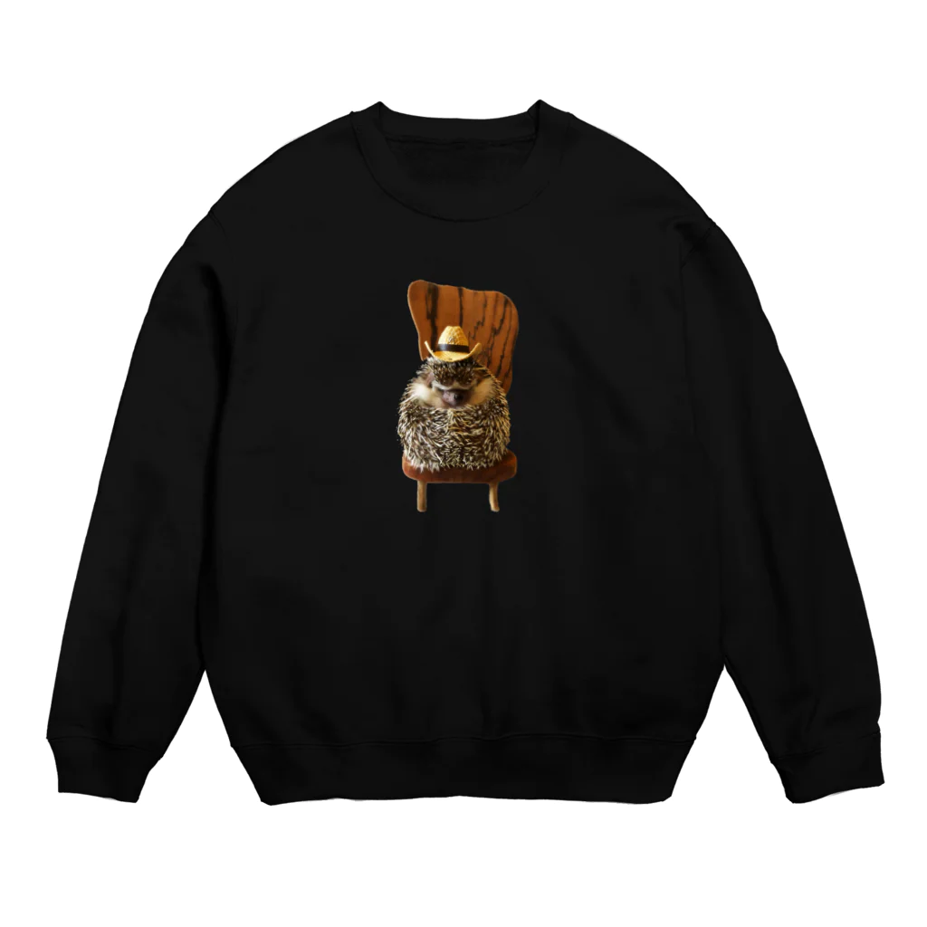 ハリネズミつんさんのグッズのハリネズミつんさんの秋の装い Crew Neck Sweatshirt