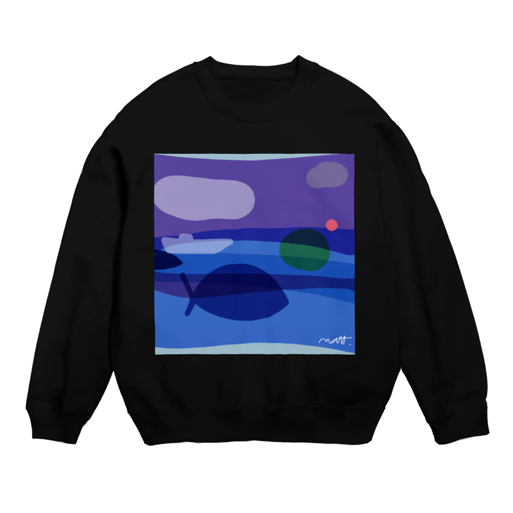 tidepoolのベイトボールとツナdesign Crew Neck Sweatshirt