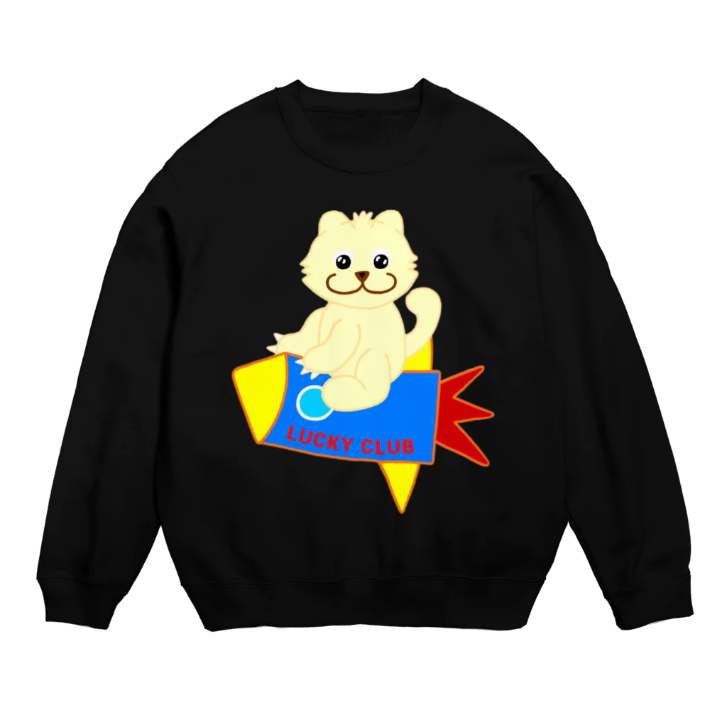 LUCKY CLUBのロケット出発ラッキーちゃん Crew Neck Sweatshirt