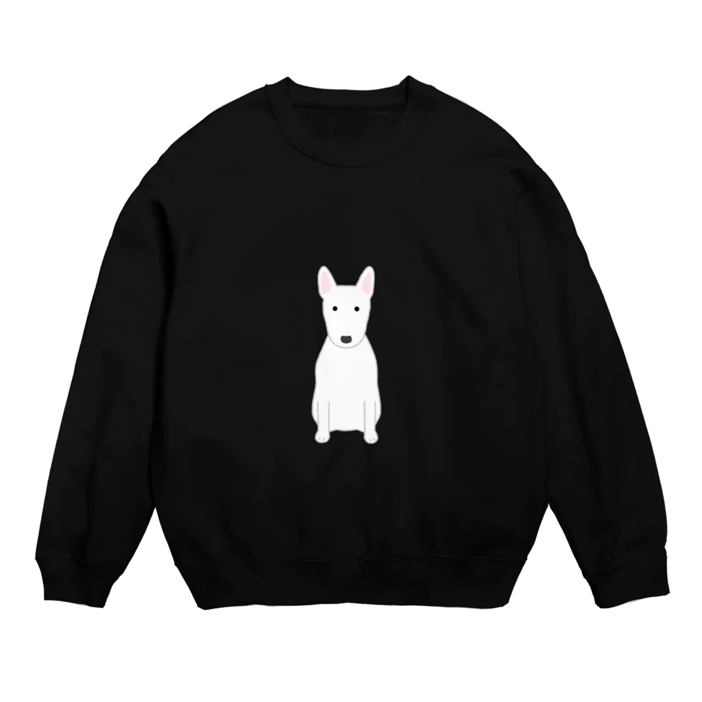 ゆいたっく／犬イラストのミニチュアブルテリア Crew Neck Sweatshirt