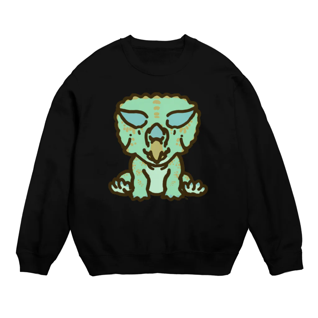 segasworksのプロルススちゃん（ゆるトリケラトプス） Crew Neck Sweatshirt