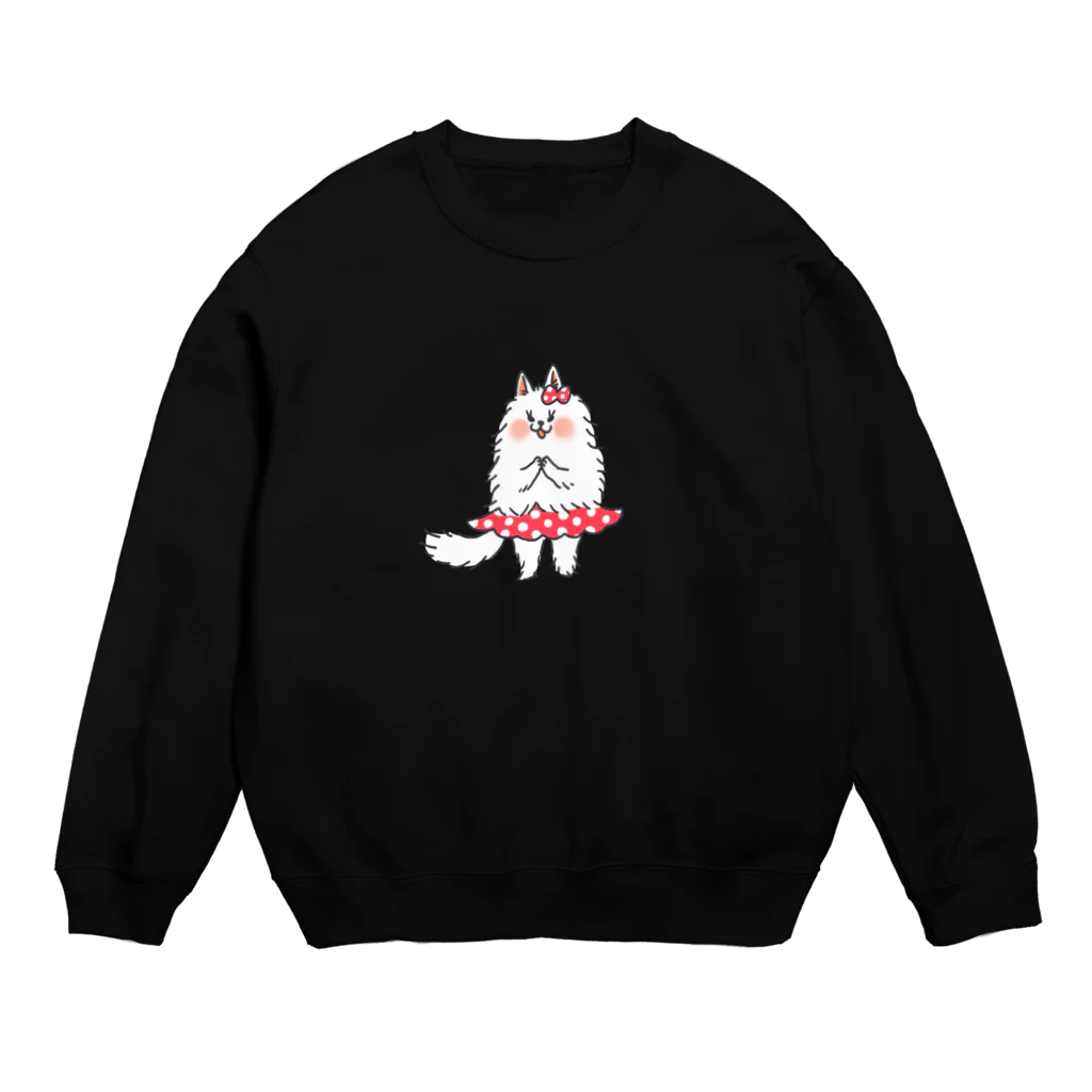 パンタグラフのおめかしペルシャ Crew Neck Sweatshirt