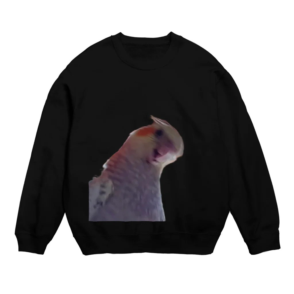 【ゆいみん】オカメインコとキノコの雑貨屋さんの荒ぶるオカメインコ Crew Neck Sweatshirt