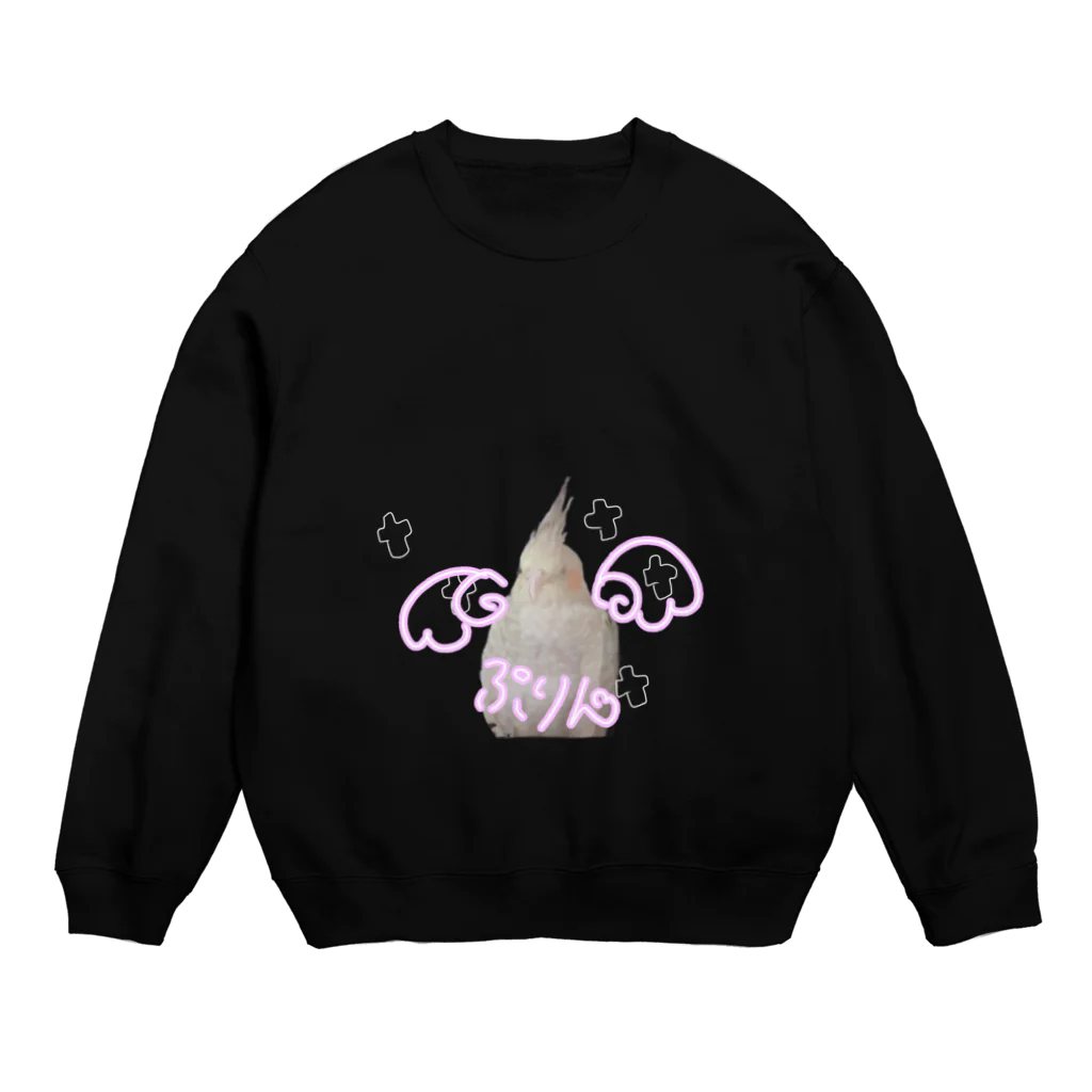 【ゆいみん】オカメインコとキノコの雑貨屋さんの病みかわオカメインコ Crew Neck Sweatshirt