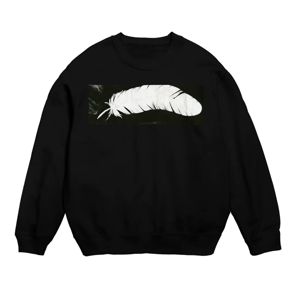 水墨絵師 松木墨善の羽根ヨコ Crew Neck Sweatshirt