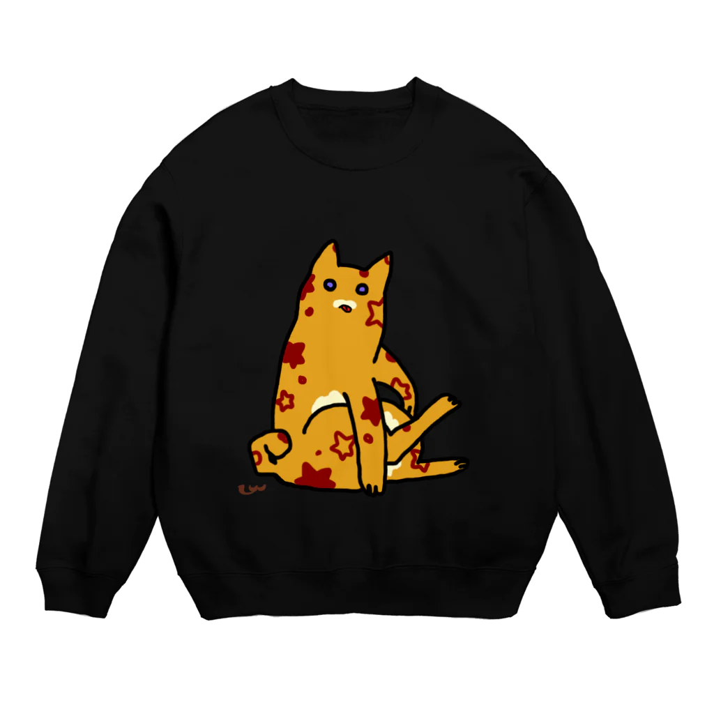 lukewarmの毛づくろいするエイリアン＝ネッコ[AlienCat is glooming] Crew Neck Sweatshirt