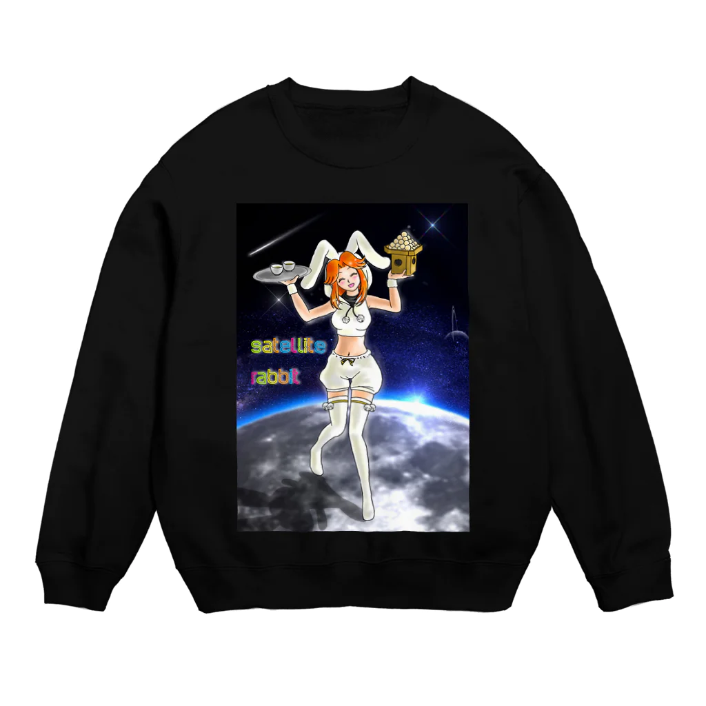 四色アペンド＋のsatellite rabbit Crew Neck Sweatshirt