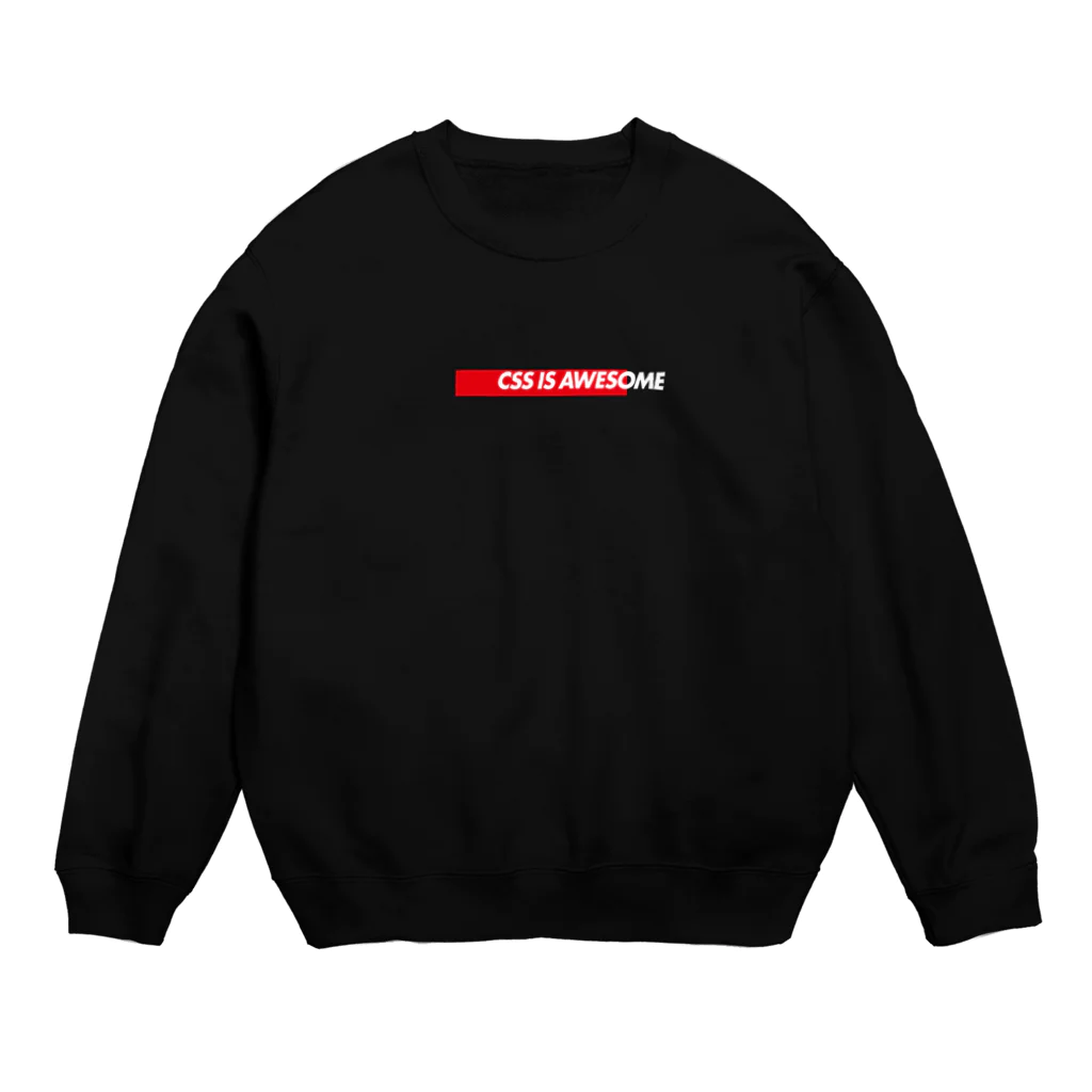 FUNNY JOKESのCSS IS AWESOME-CSS完全に理解した-赤ボックスロゴ Crew Neck Sweatshirt