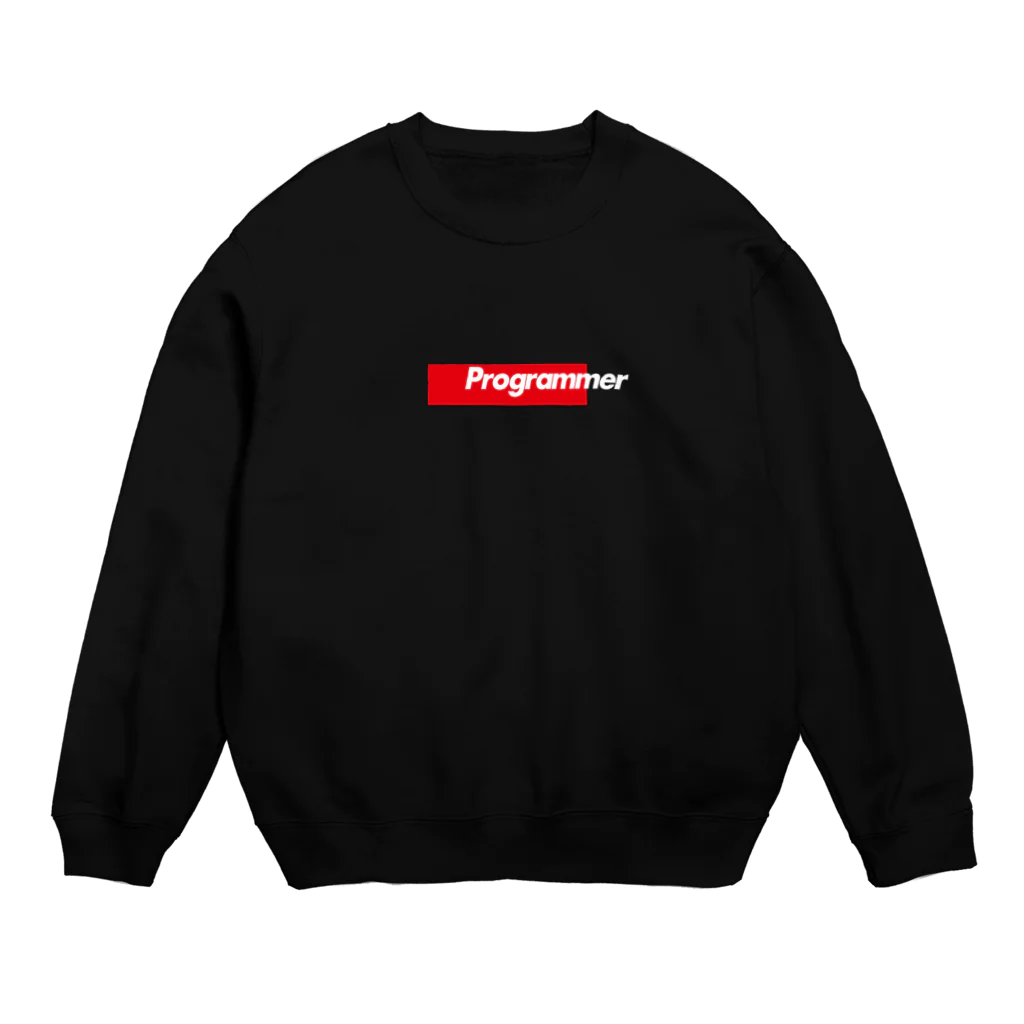 FUNNY JOKESのPROGRAMMER-プログラマー-CSS完全に理解したバージョン-赤ボックスロゴ Crew Neck Sweatshirt