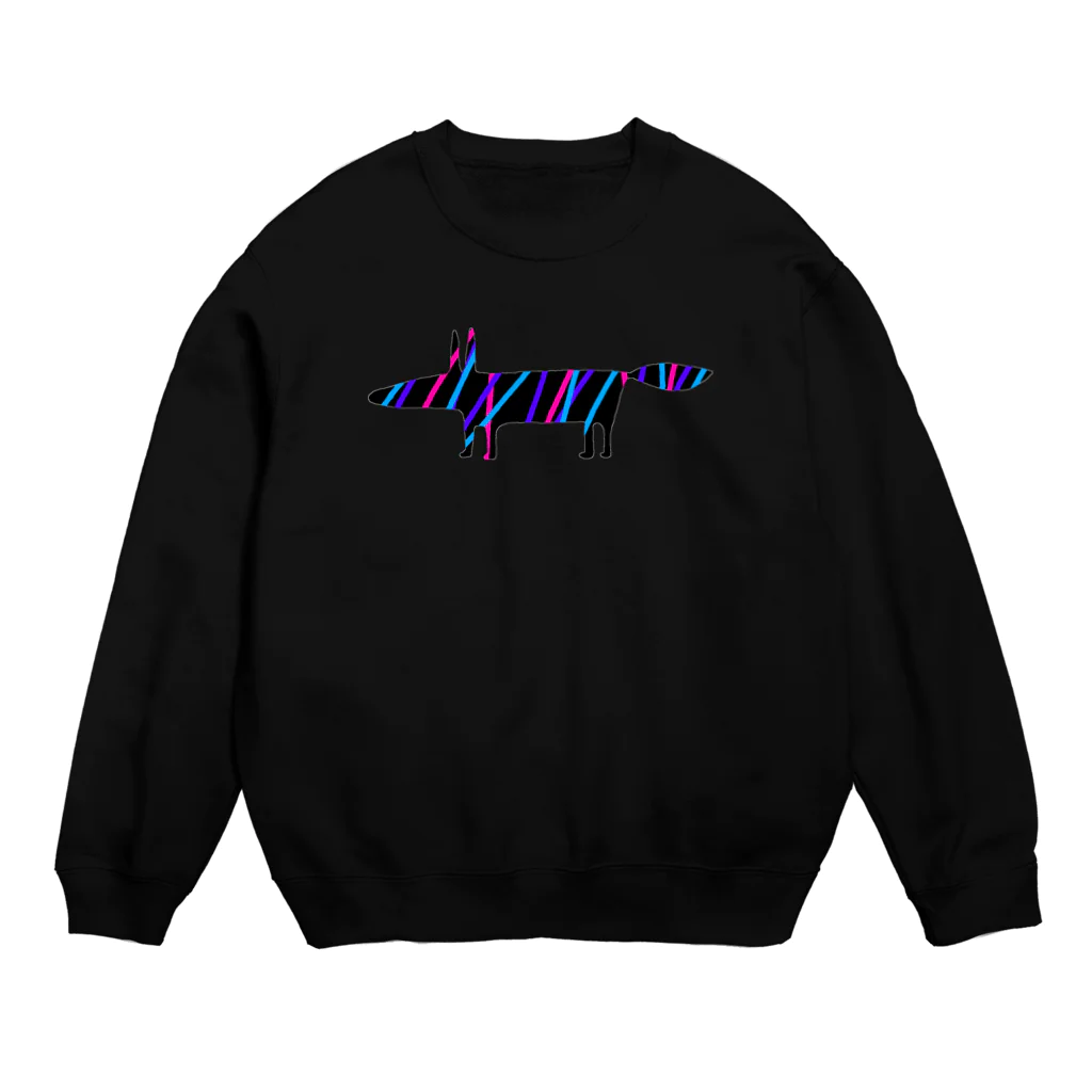 【KOTCH】 Tシャツショップのフォックス　ネオン Crew Neck Sweatshirt