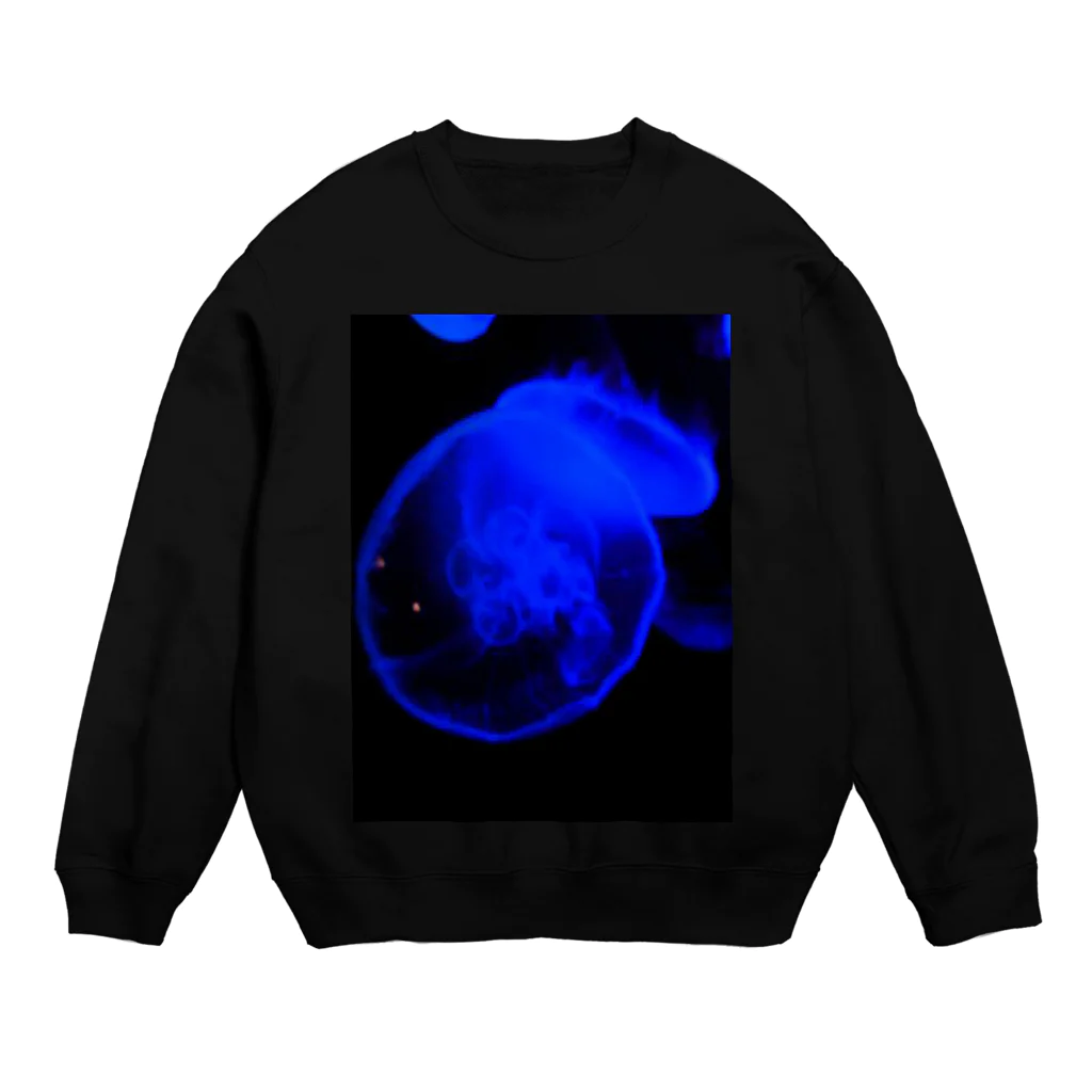 黒柴咲桜の海月（くらげ）Ａ Crew Neck Sweatshirt