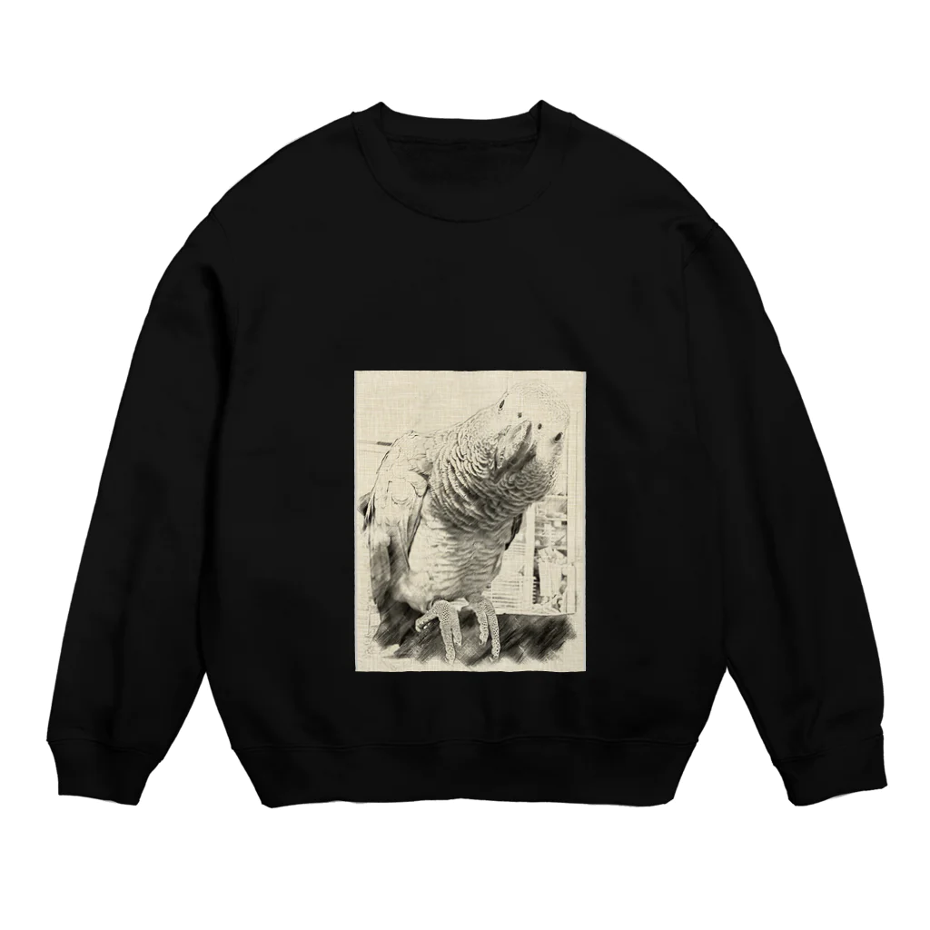 kotoriya_ichikawaのヨウムのフキちゃん Crew Neck Sweatshirt