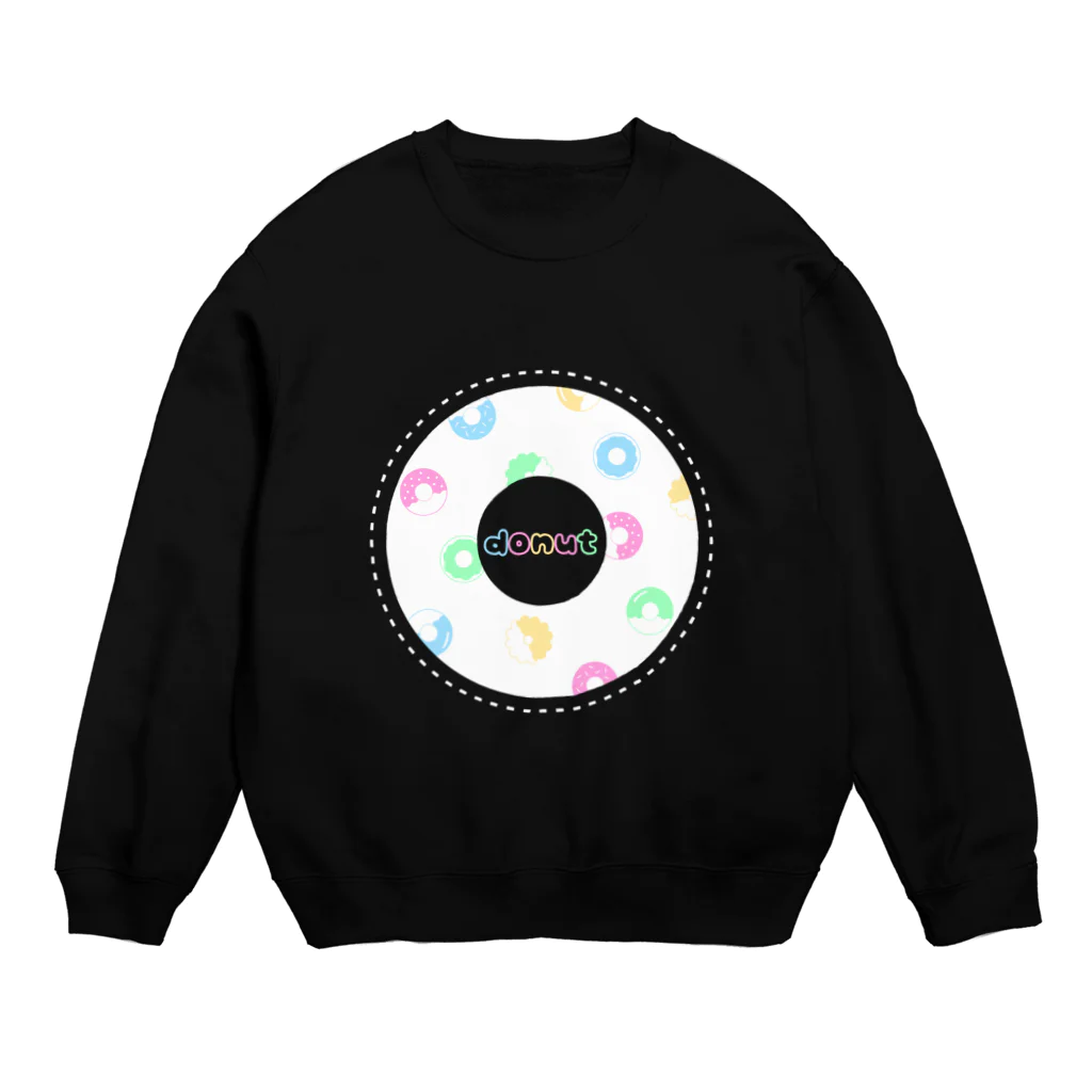 ぱるちゃのdonut(ドーナツ)カラフルver. Crew Neck Sweatshirt