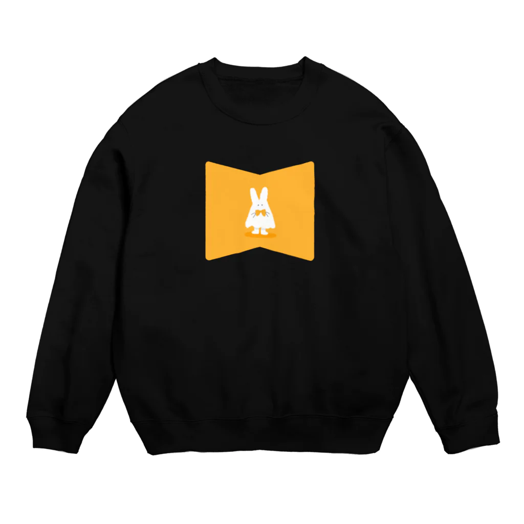 ぽんぽこまる商店のおめかしなおばけうさぎ Crew Neck Sweatshirt