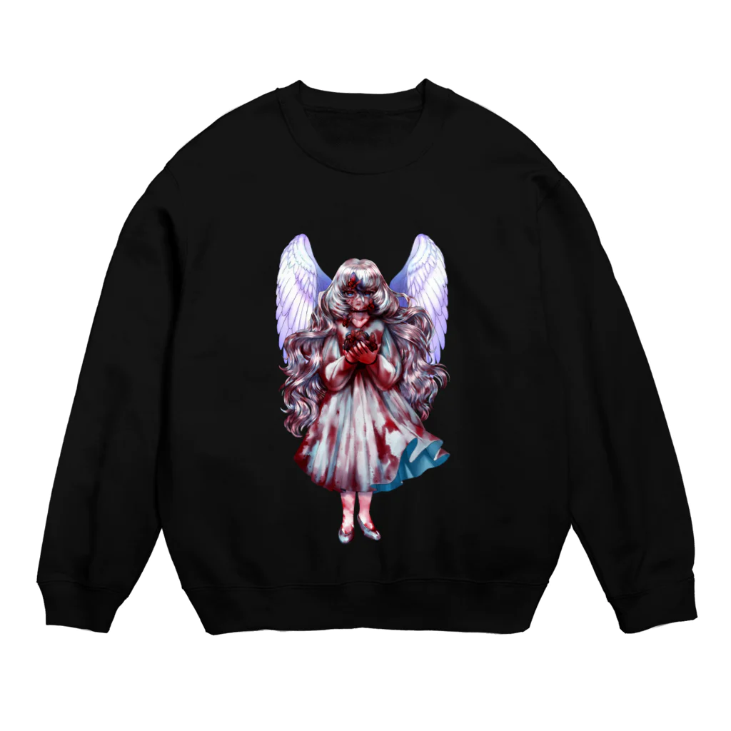 眠気限界のオリジナルキャラクターグッズ：蔦　 Crew Neck Sweatshirt