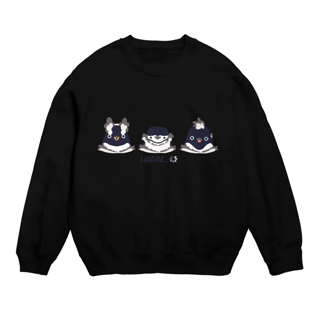 nagisa-ya(なぎさや) ペンギン雑貨の換羽ピゴセリス Crew Neck Sweatshirt