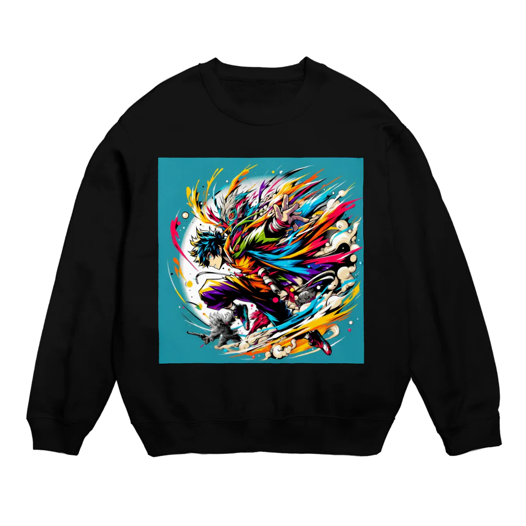 YamaCraft Creationsの雷閃リョウタ Crew Neck Sweatshirt