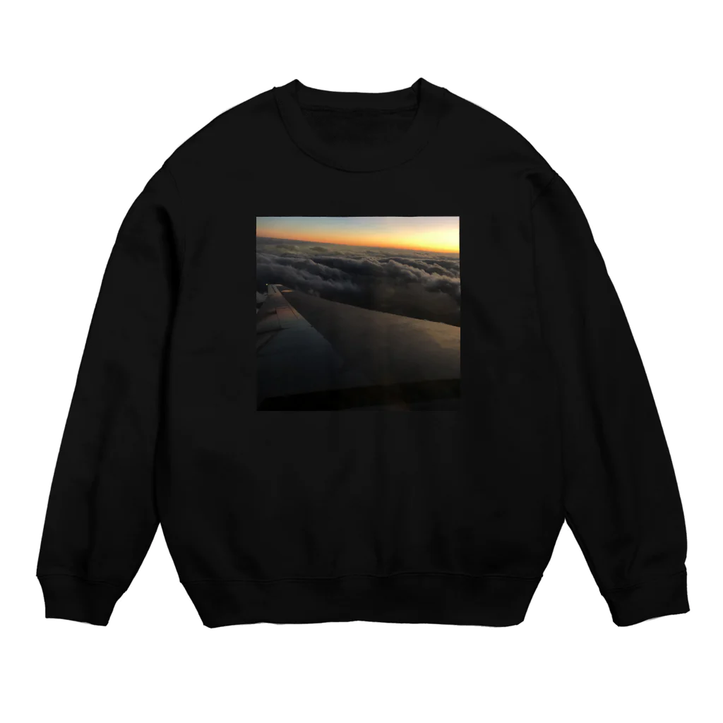 pink10percentの夕日 Crew Neck Sweatshirt