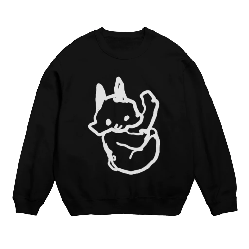 小林のうし　ちらみ　白線 Crew Neck Sweatshirt