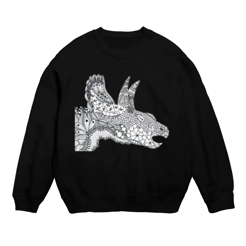 とうきちのトリケラトプス Crew Neck Sweatshirt