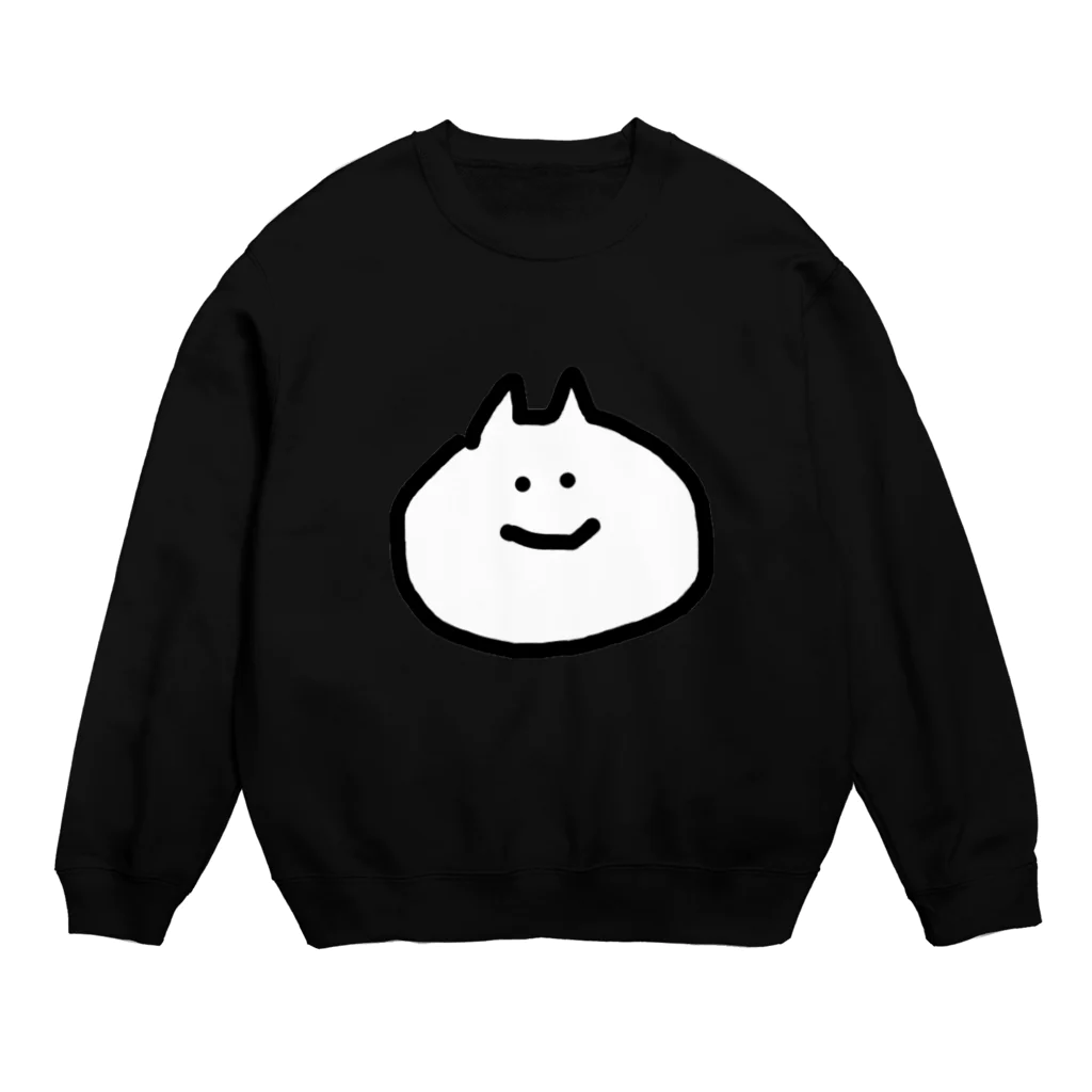 ねこちゃんだよふぁくとりーのねこちゃんだよはだまってみつめる。 Crew Neck Sweatshirt