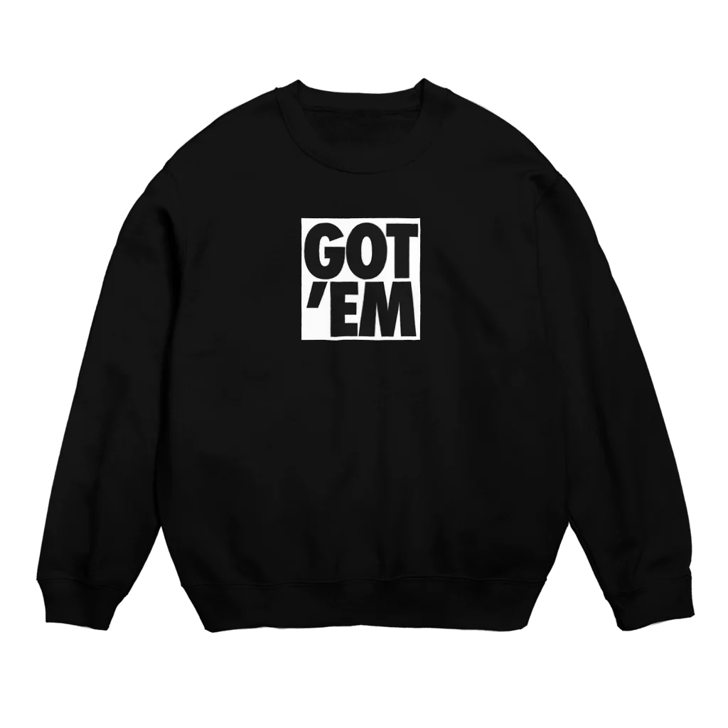 oshiri-shinのGOT' EM BOX LOGO Crew Neck Sweatshirt