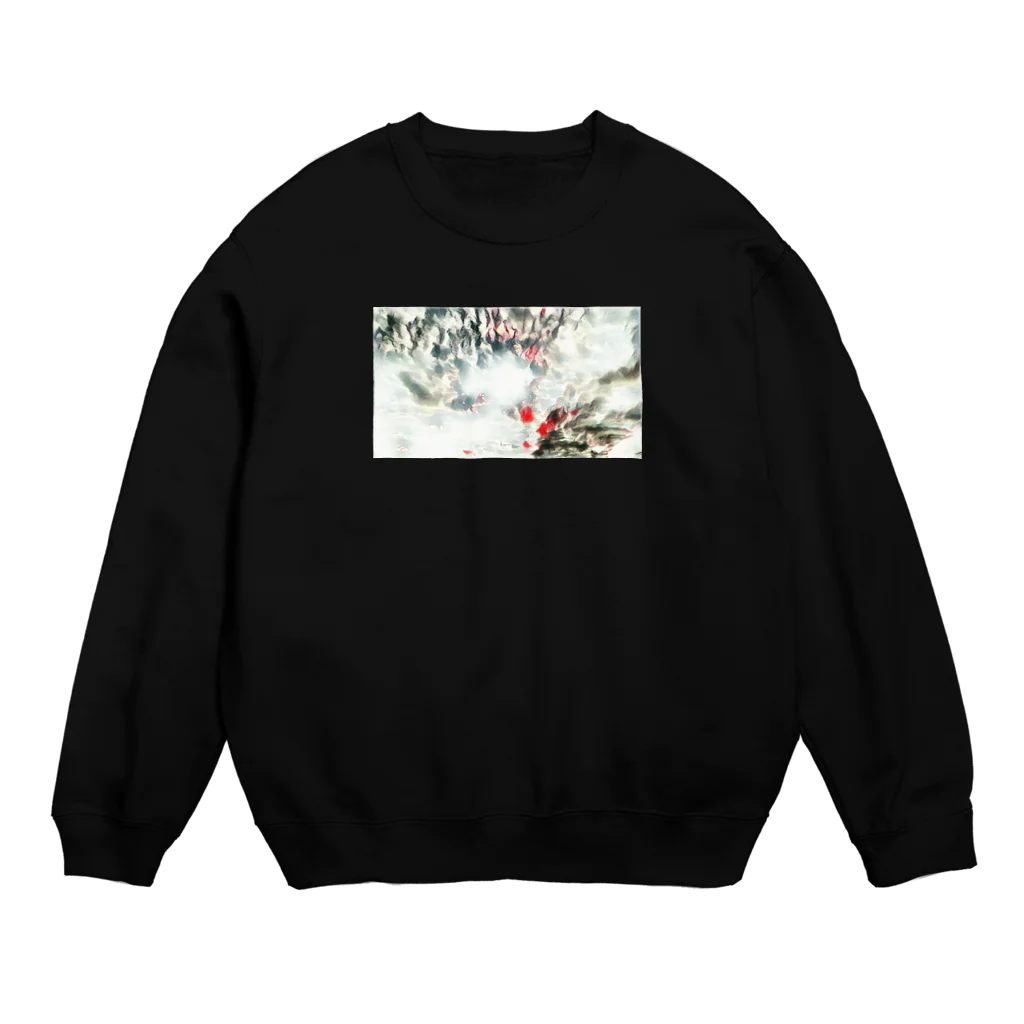 Try Anythingのトレーナー 波動 空の芸術 Crew Neck Sweatshirt