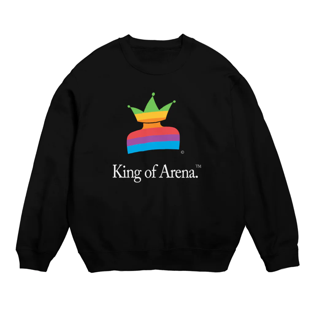 King of Arenaの"Think Arena" Rainbow Logo Crew Neck Sweatshirt