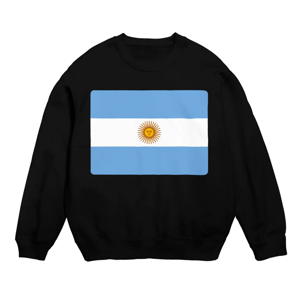 お絵かき屋さんのアルゼンチンの国旗 Crew Neck Sweatshirt
