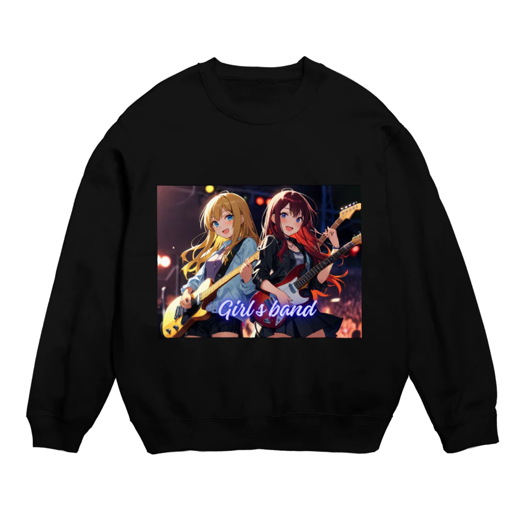 HokutoKenのガールズバンド！ Crew Neck Sweatshirt