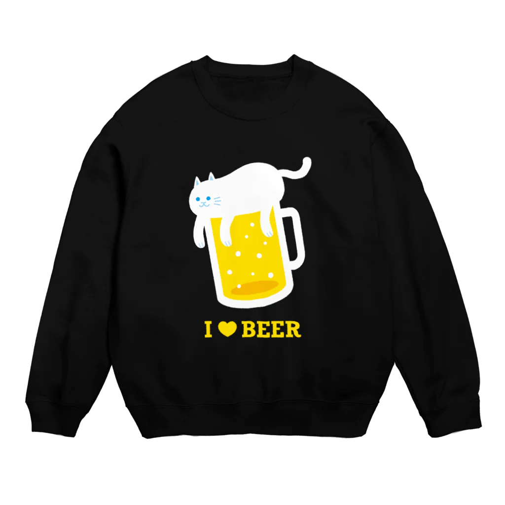 hiropo3のねこ泡ビール Crew Neck Sweatshirt