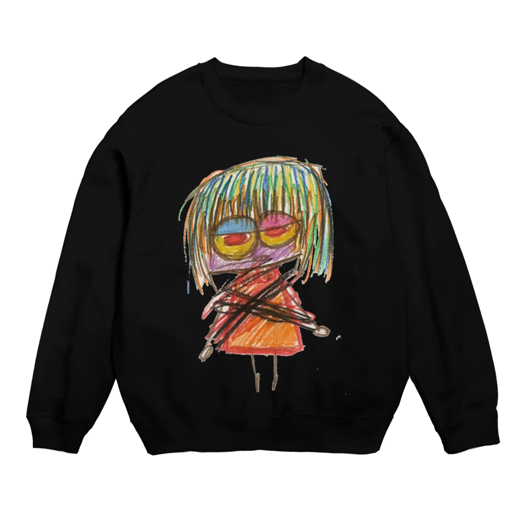 ▶︎大天使🙆‍♀️のプリンセス🐼💕ナオコ様🥺自画像の巻❤️🍥 Crew Neck Sweatshirt