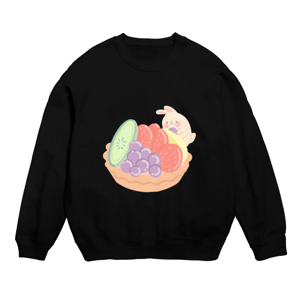 マロンのうさちゃんタルト Crew Neck Sweatshirt