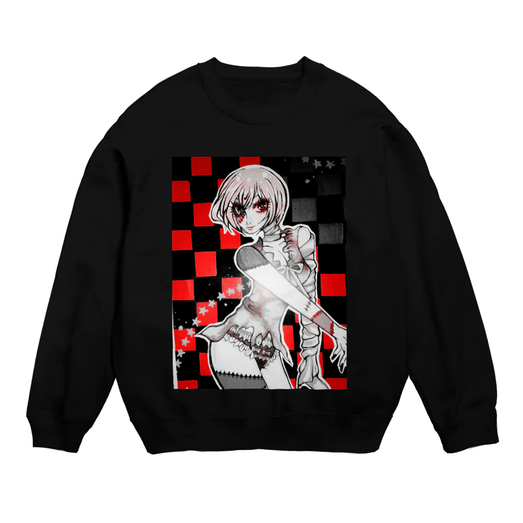 芥 柴太郎。(数式レスポール)のゾンビ･イン･ザ･ダンサー(加工バージョン) Crew Neck Sweatshirt