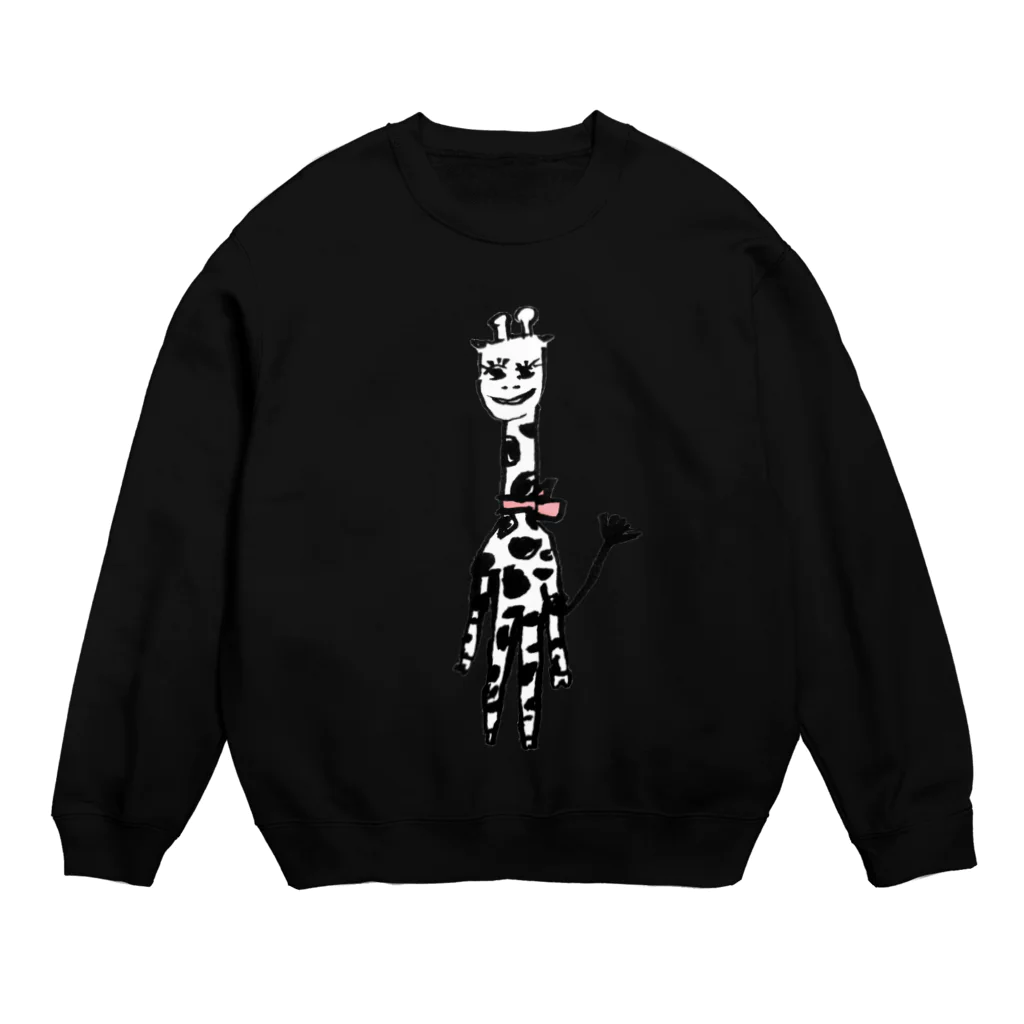 morino_hanaのキリン（仮） Crew Neck Sweatshirt