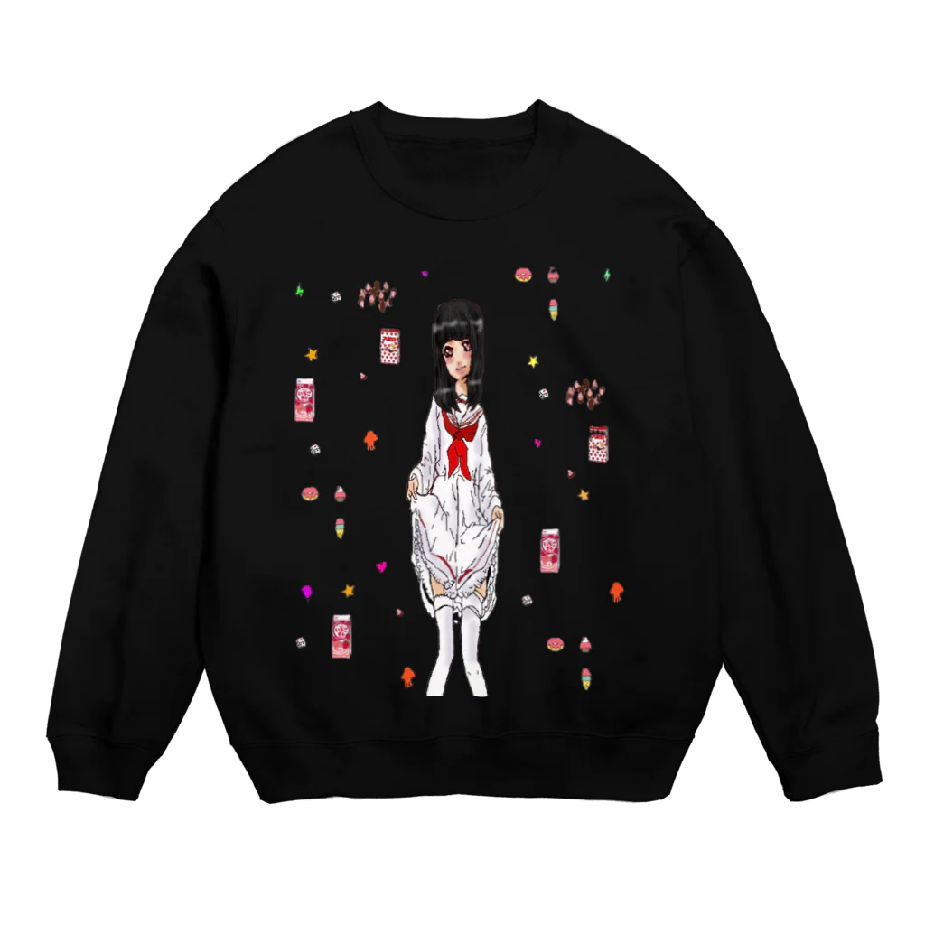 3939trtrtrの魔法少女まほちゃん Crew Neck Sweatshirt