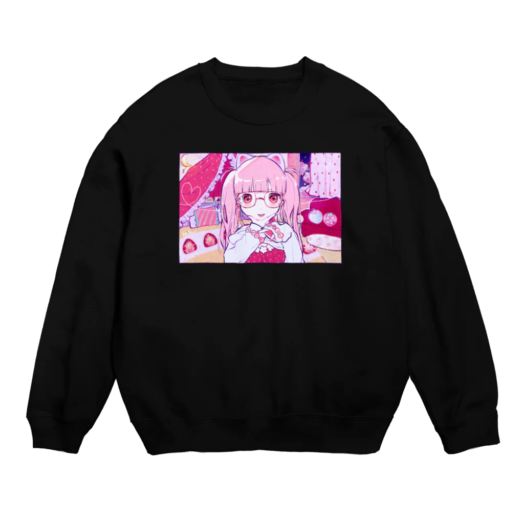 きあとのStrawberry Time+. Crew Neck Sweatshirt