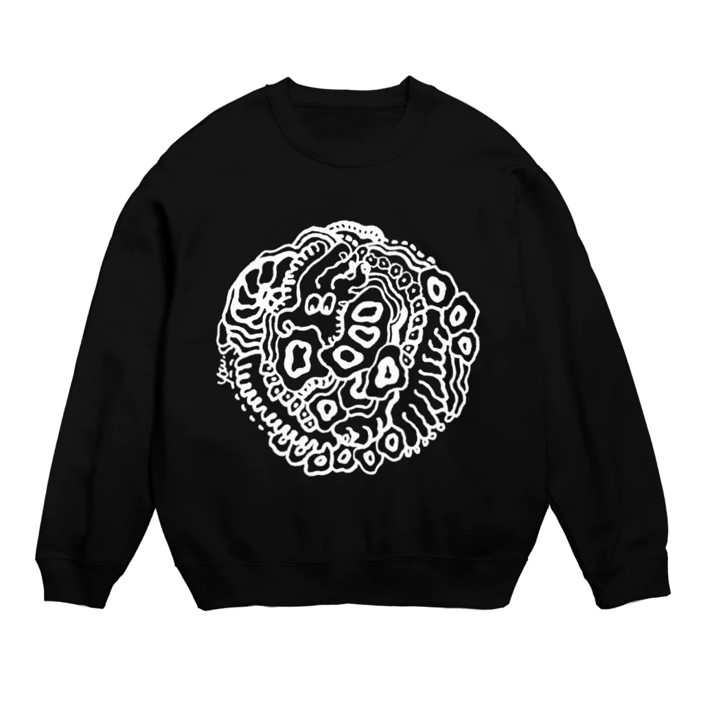 makkura.のようもようround (white) Crew Neck Sweatshirt