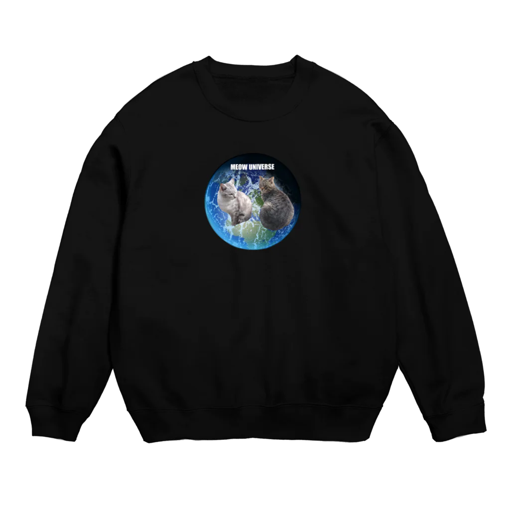 ちばっちょ【ち畳工房&猫ねこパラダイス】のトラ猫ワールド MEOW UNIVERSE Crew Neck Sweatshirt