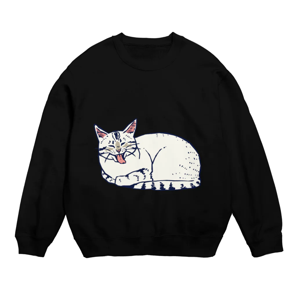 喫茶こぐまやの眠たいねぇええ Crew Neck Sweatshirt