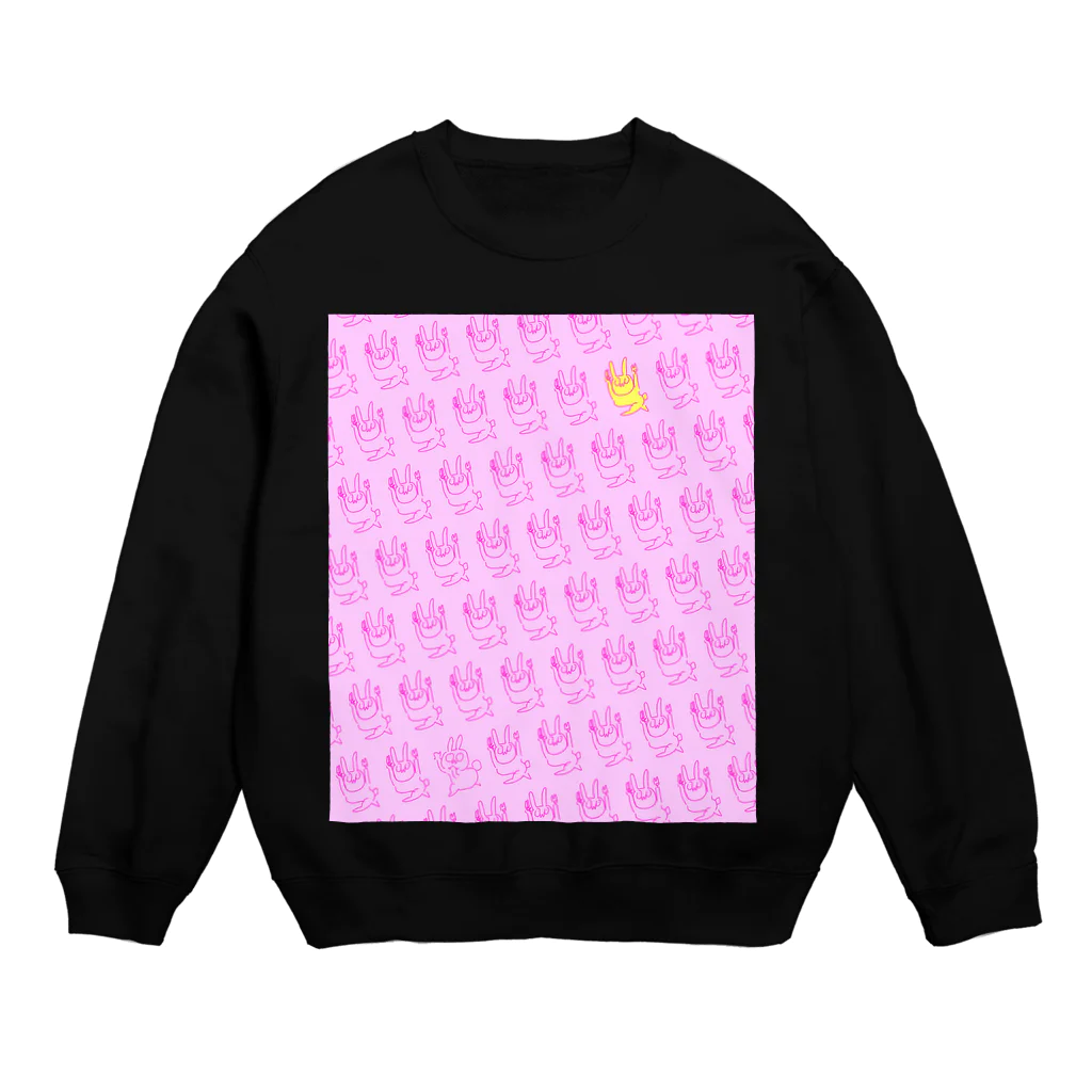 キャットＣのこうじょうけんがくのなあぴょん大量発生 Crew Neck Sweatshirt