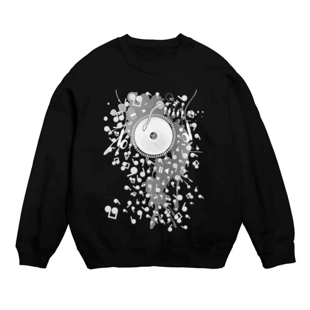 AURA_HYSTERICAのEarphones Crew Neck Sweatshirt