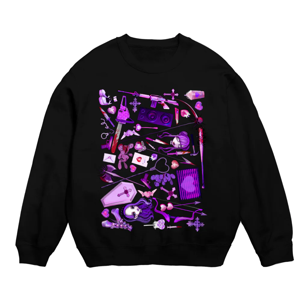 MEAの死因ちゃん Crew Neck Sweatshirt