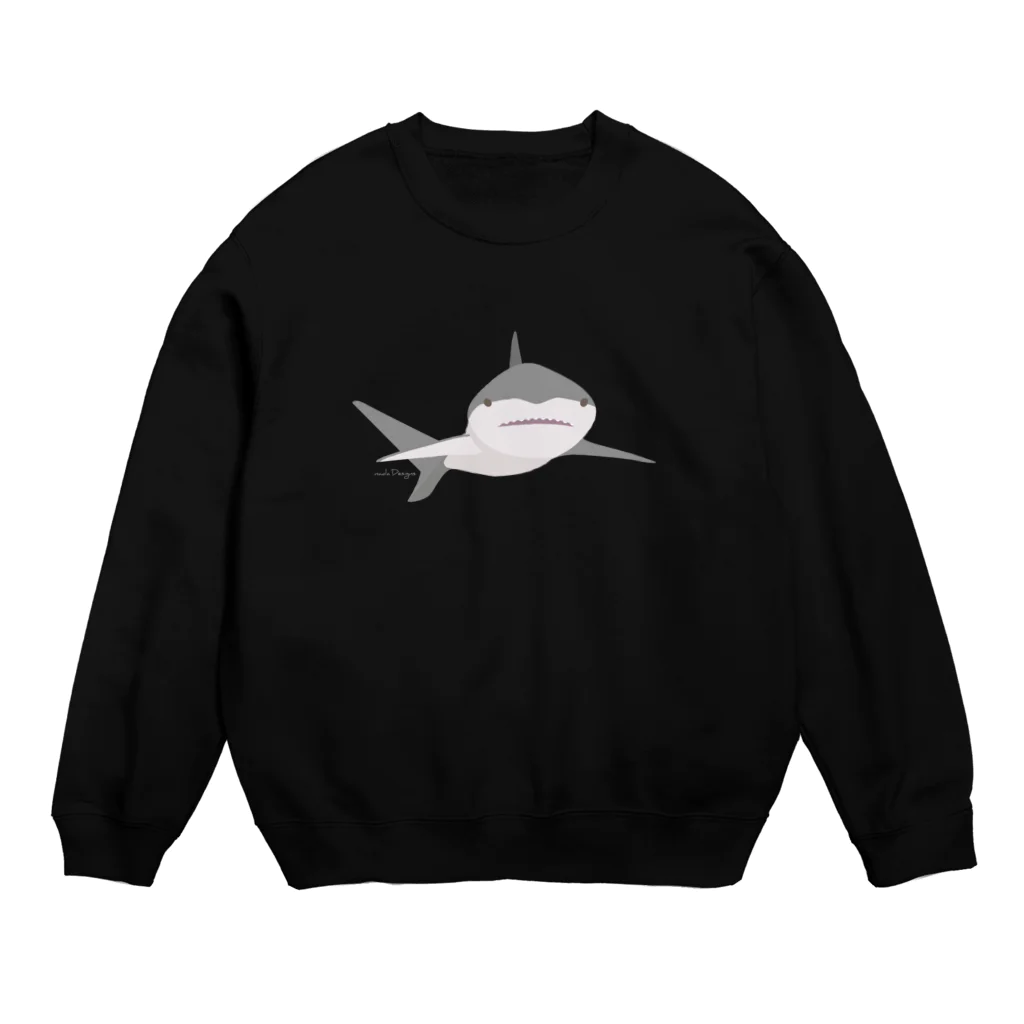 さかたようこ / サメ画家のほわっとサメ/ぽんっとワンポイント Crew Neck Sweatshirt